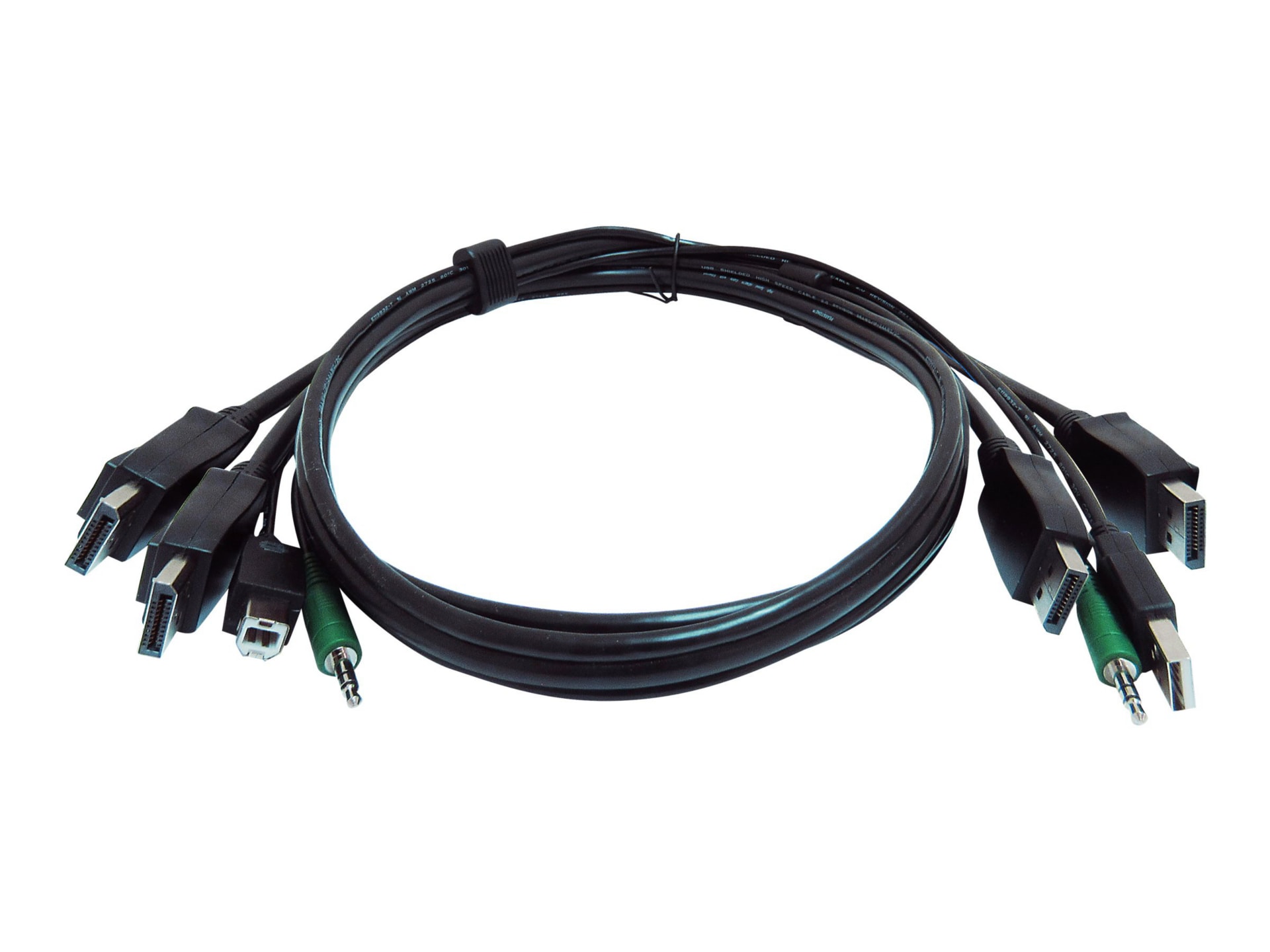 Black Box - video / USB / audio cable - TAA Compliant - 6 ft