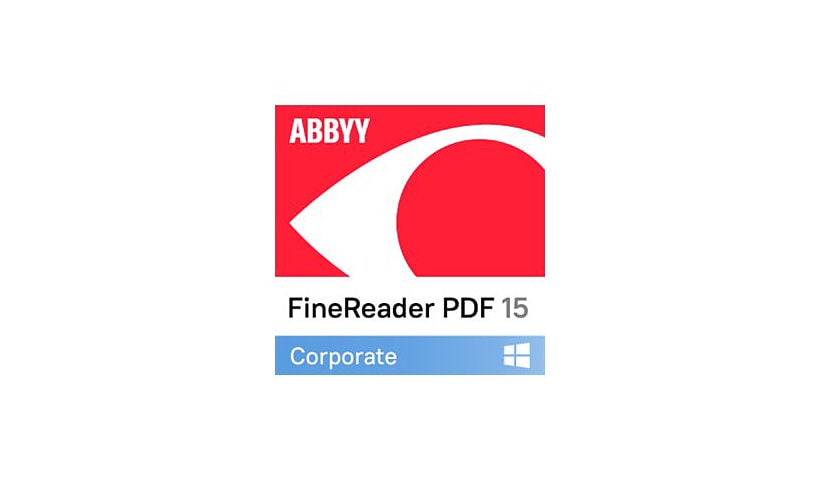 ABBYY FineReader PDF Corporate (v. 15) - subscription license (1 year) + Software Maintenance and Upgrade Assurance - 1