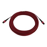 Eaton Tripp Lite Series 100G Multimode 50/125 OM4 Fiber Optic Cable (12F MTP/MPO-PC F/F), LSZH, Magenta, 20 m (65,6 ft.)