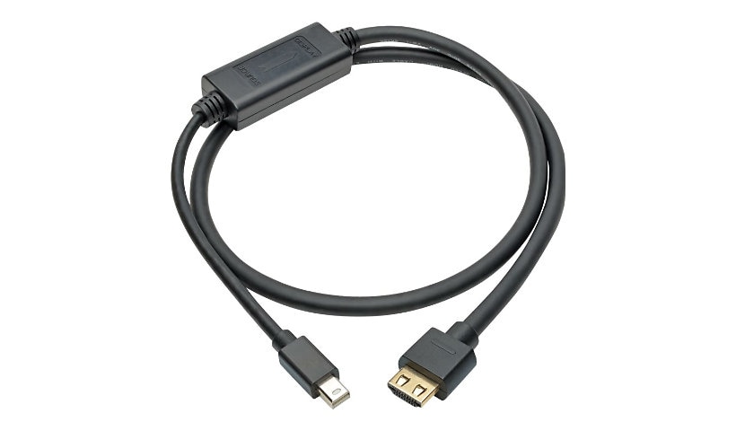Eaton Tripp Lite Series Mini DisplayPort 1,4 to HDMI Active Adapter Cable (M/M), 4K 60 Hz, 4:4:4, HDR, HDCP 2,2, 3 ft.