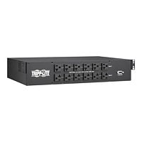 Tripp Lite 2.9kW 120V Single-Phase ATS/Monitored PDU - 24 5-15/20R & 1 L5-30R Outlets, Dual L5-30P Inputs, 10 ft. Cords,