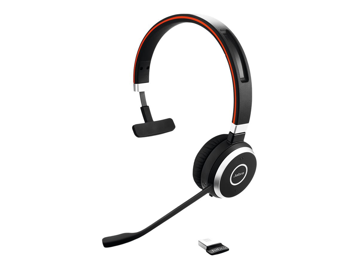 Jabra Evolve 65 SE MS Mono - headset - 6593-833-309 - Wireless Headsets 