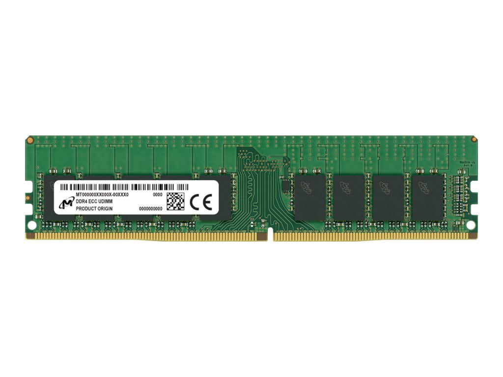 Micron - DDR4 - module - 16 GB - DIMM 288-pin - 3200 MHz / PC4-25600 - unbuffered