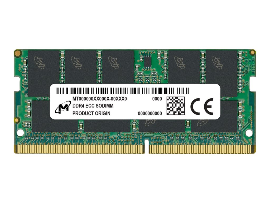 Micron - DDR4 - module - 16 GB - SO-DIMM 260-pin - 3200 MHz / PC4-25600 - unbuffered