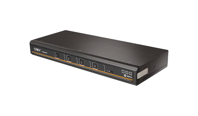 Vertiv Cybex SC800 Secure KVM | Single | 4 Port Universal DisplayPort | USB-C | NIAP version 4.0 Certified