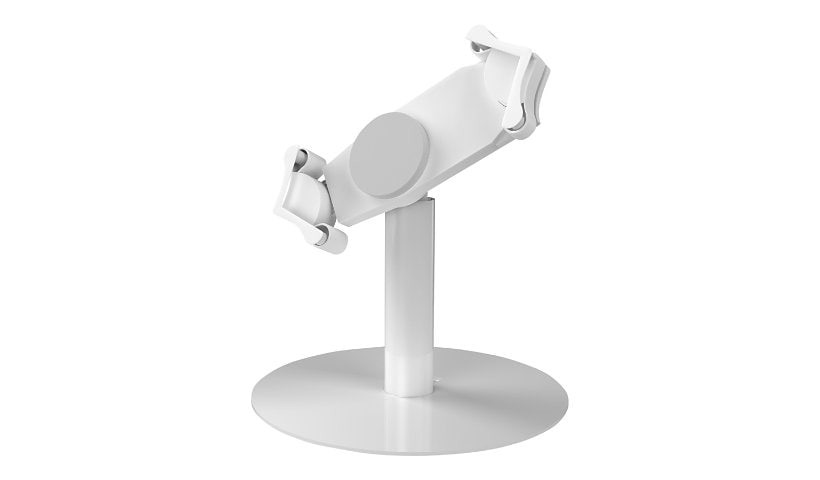 CTA Digital Universal Grip Kiosk Stand for Tablets (White)