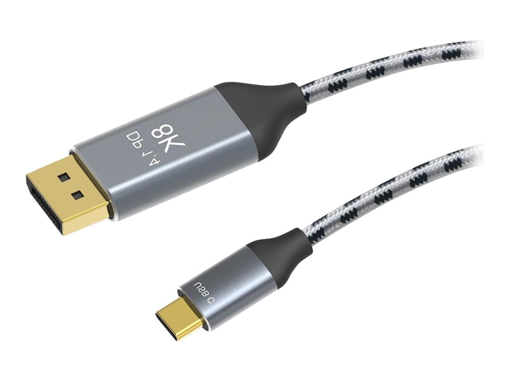 4XEM 2M 8K/4K USB-C/DP BRAIDED CABLE
