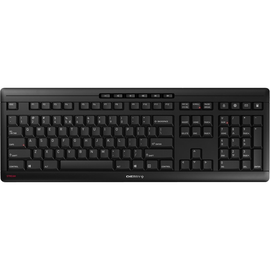 CHERRY STREAM Wireless Black Keyboard - JK-8550US-2 - Keyboards 