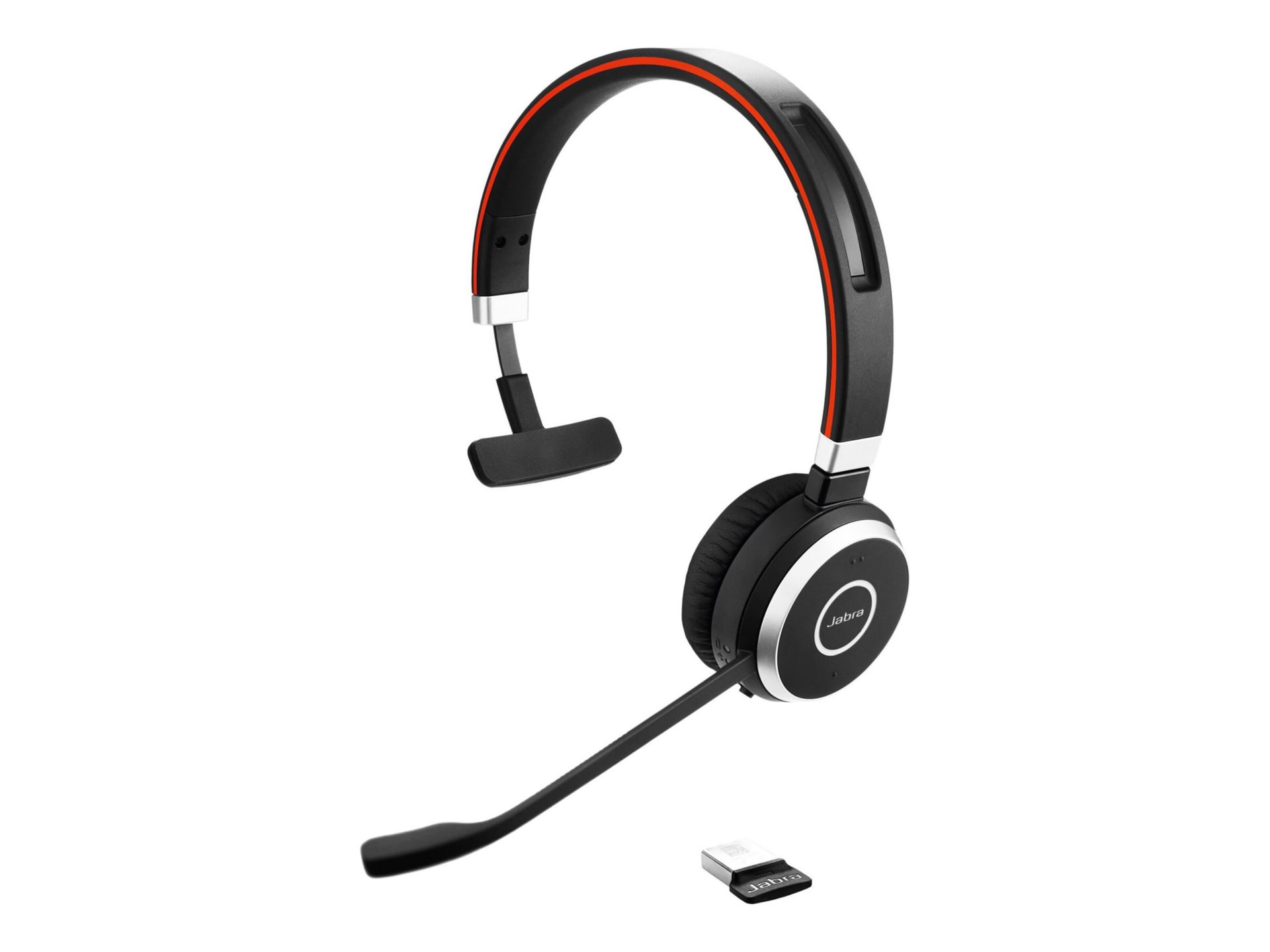 Of paar Bulk Jabra Evolve 65 SE MS Mono - headset - with charging stand - 6593-833-399 -  Wireless Headsets - CDW.com