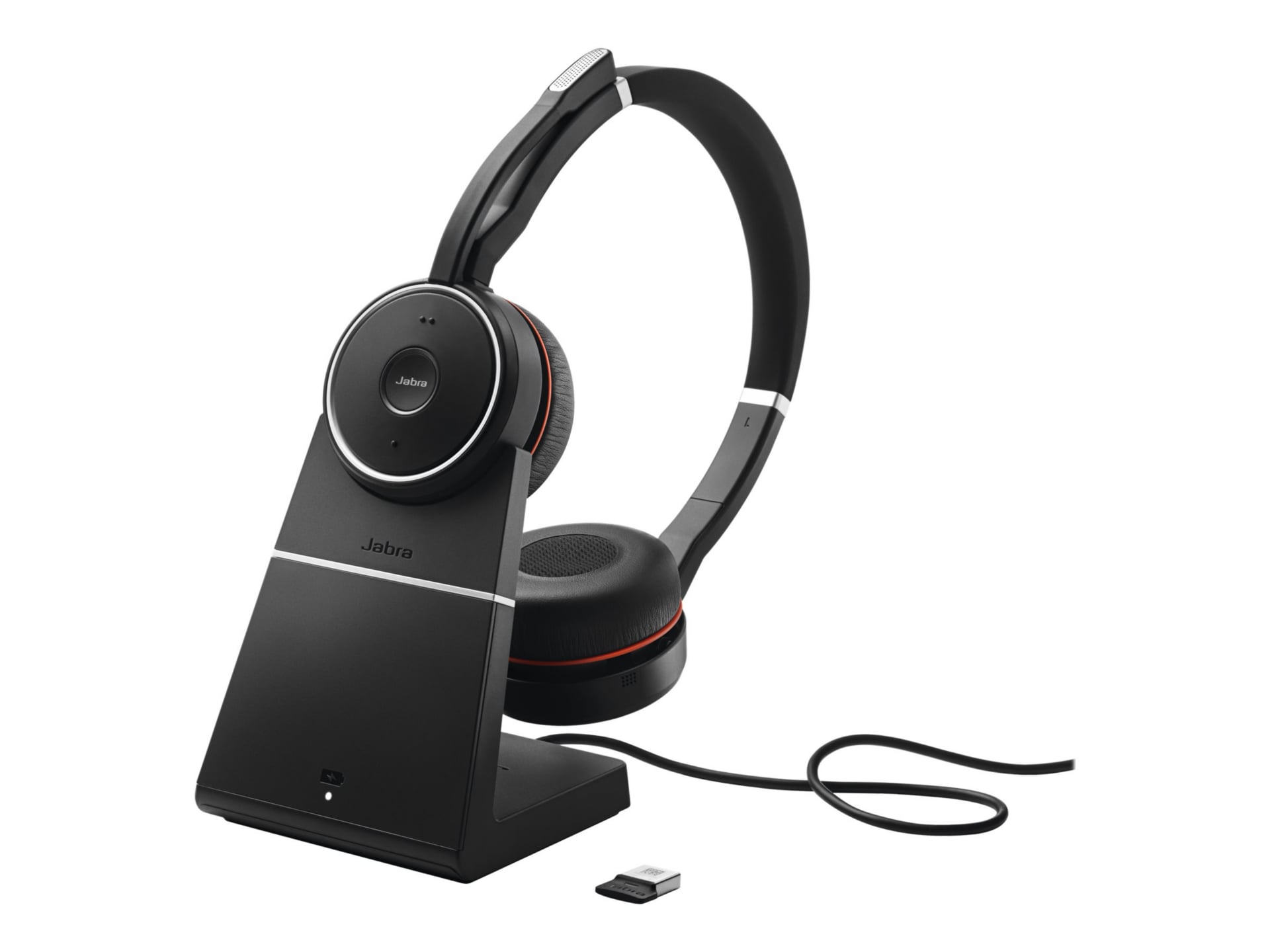 Jabra Evolve 75 SE MS Stereo - headset - with charging stand