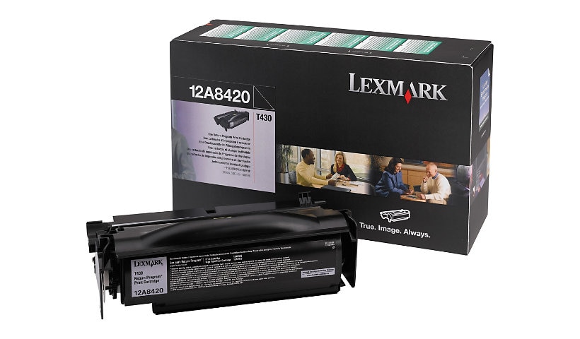 Lexmark Return Program 12A8420 Black Toner Cartridge