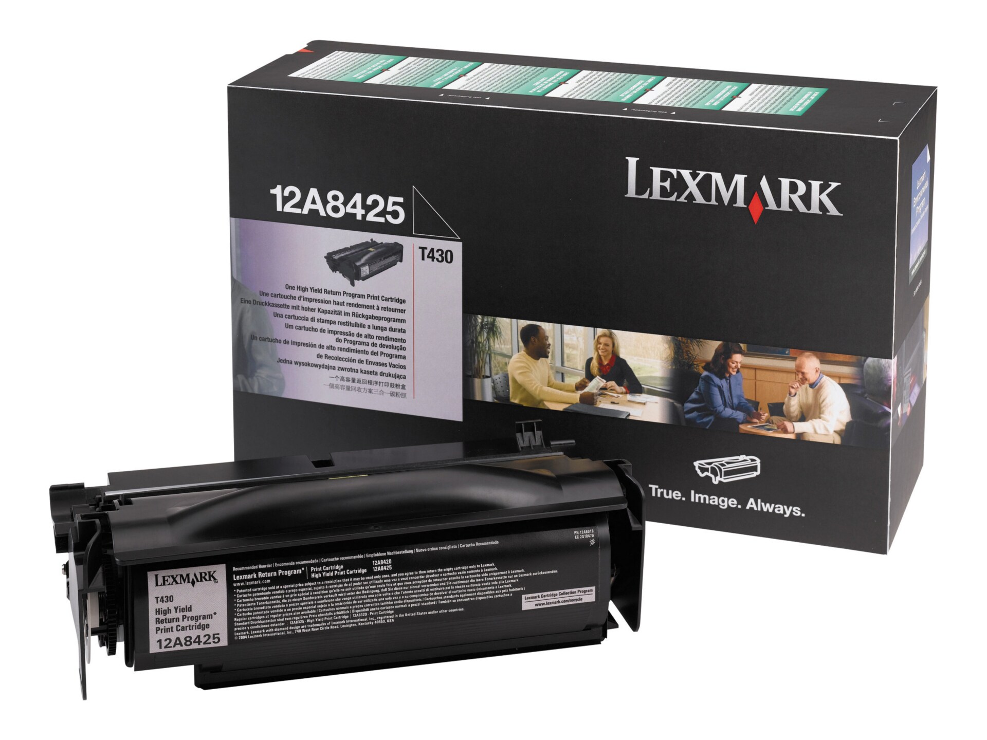 Lexmark T430 High Yield Return Program Toner Cartridge - Black