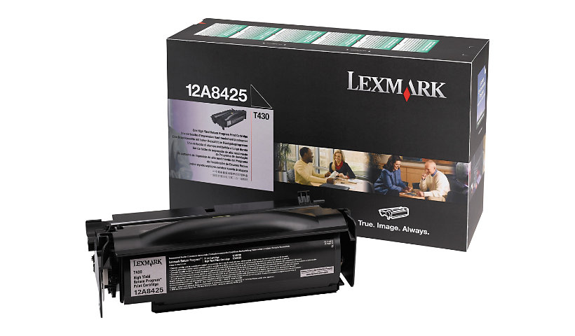 Lexmark T430 High Yield Return Program Toner Cartridge - Black