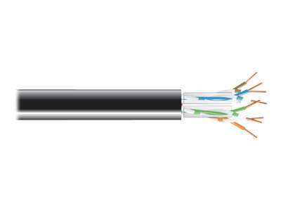 Black Box GigaTrue Bulk Unshielded Twisted Pair (UTP) PVC cable - 1000 ft Black