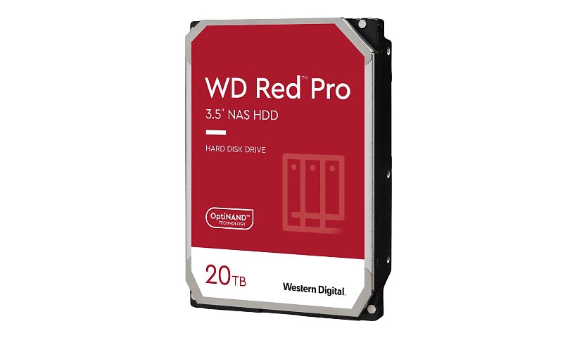 WD Red Pro WD201KFGX - hard drive - 20 TB - SATA 6Gb/s