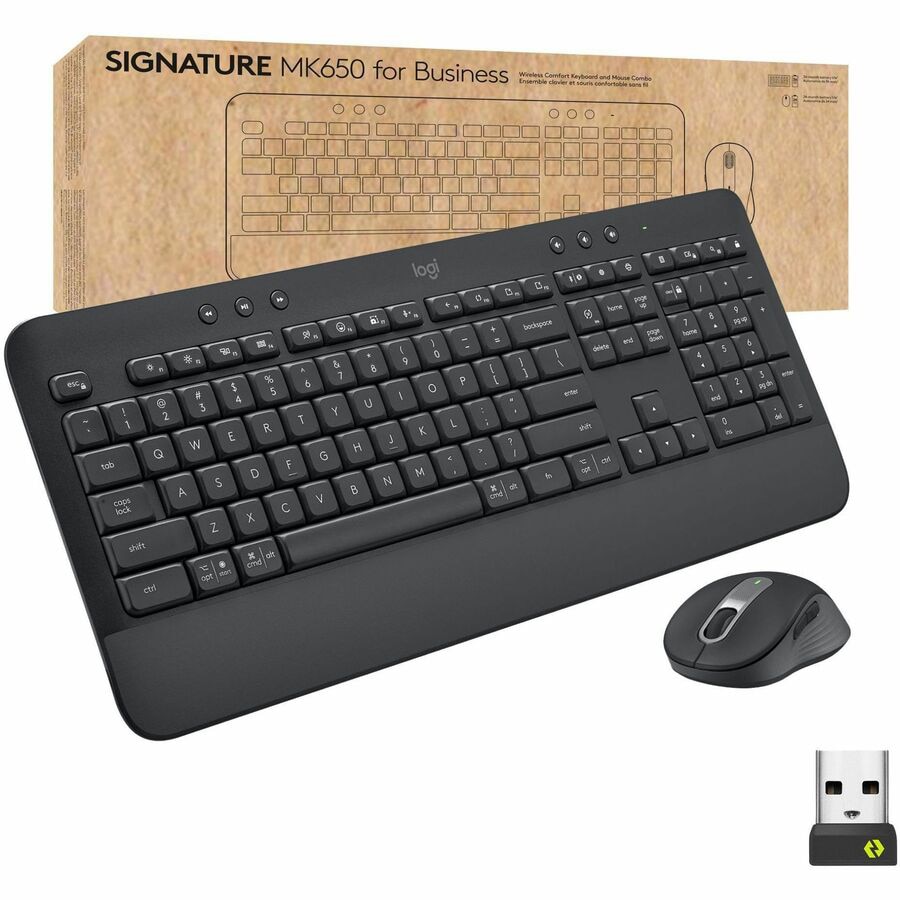 Logitech MK295 Silent - keyboard and mouse set - graphite - 920-009782 -  Keyboard & Mouse Bundles 