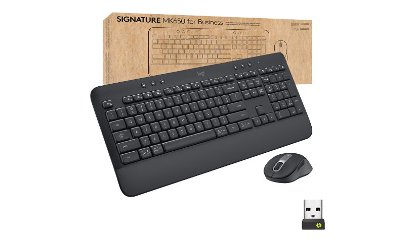 Logitech Signature MK650 Combo for Business - keyboard and mouse set - QWERTY - US - graphite Input Device