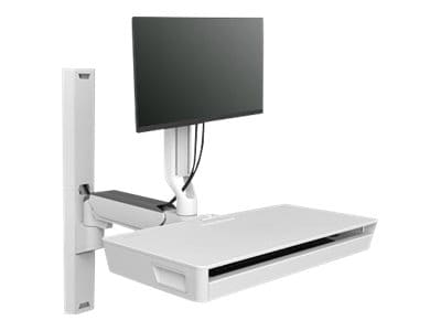 Ergotron CareFit Combo System with Worksurface mounting kit - modular - for LCD display / keyboard - white