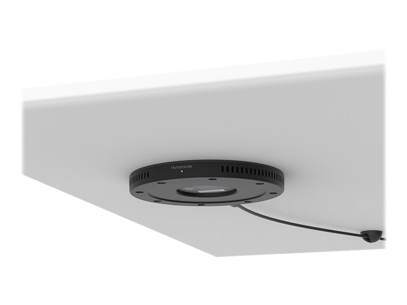 Humanscale NeatCharge wireless charging pad - with gray sticker and alignment sensor - + AC power adapter - 10 Watt