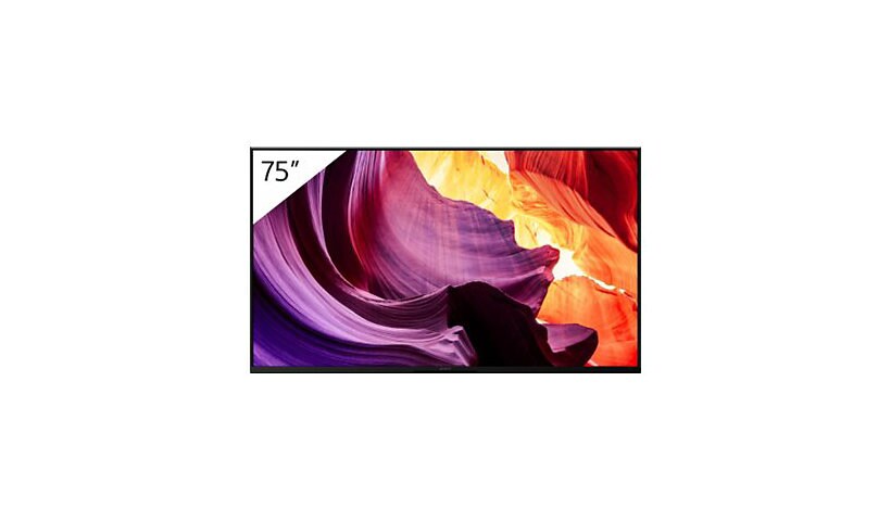 Sony Bravia Professional Displays FWD-75X80K X80K Series - 75" Class (74,5" viewable) LED-backlit LCD display - 4K - for