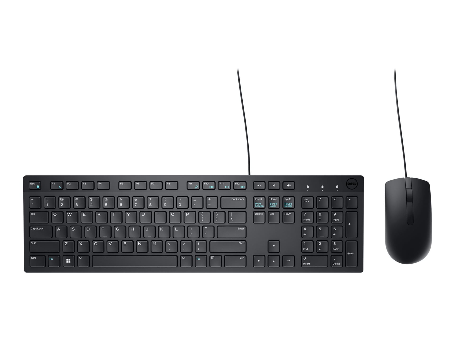 Dell KM300C - keyboard and mouse set - QWERTY - US - black Input Device