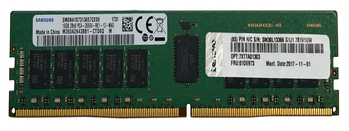 Lenovo TruDDR4 - DDR4 - module - 16 GB - DIMM 288-pin - 3200 MHz / PC4-2560