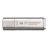 Kingston IronKey Locker+ 50 - USB flash drive - 64 GB