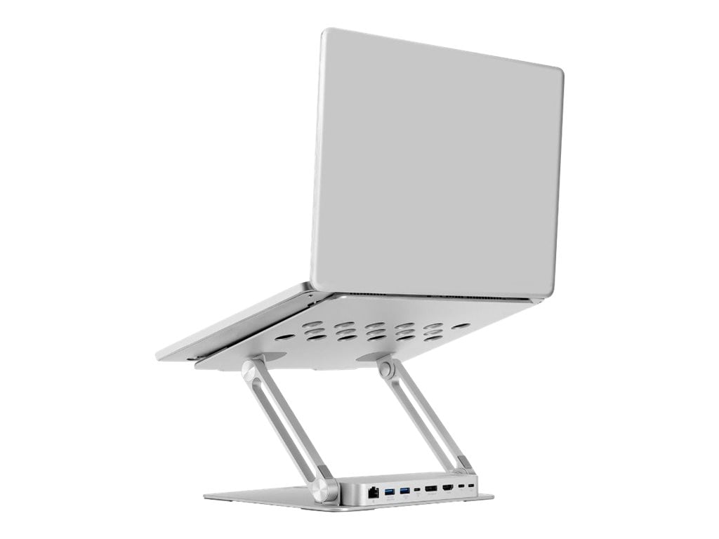 SIIG USB-C Laptop Stand Dual 4K MST Docking station -HDMI -DP -3xUSB-A/C-PD 85W - docking station - USB-C - HDMI, DP -