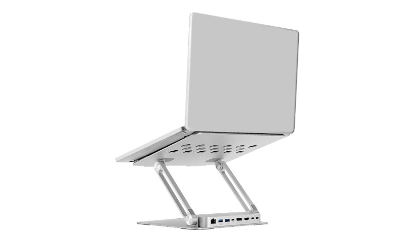SIIG USB-C Laptop Stand Dual 4K MST Docking station -HDMI -DP -3xUSB-A/C-PD 85W - docking station - USB-C - HDMI, DP -