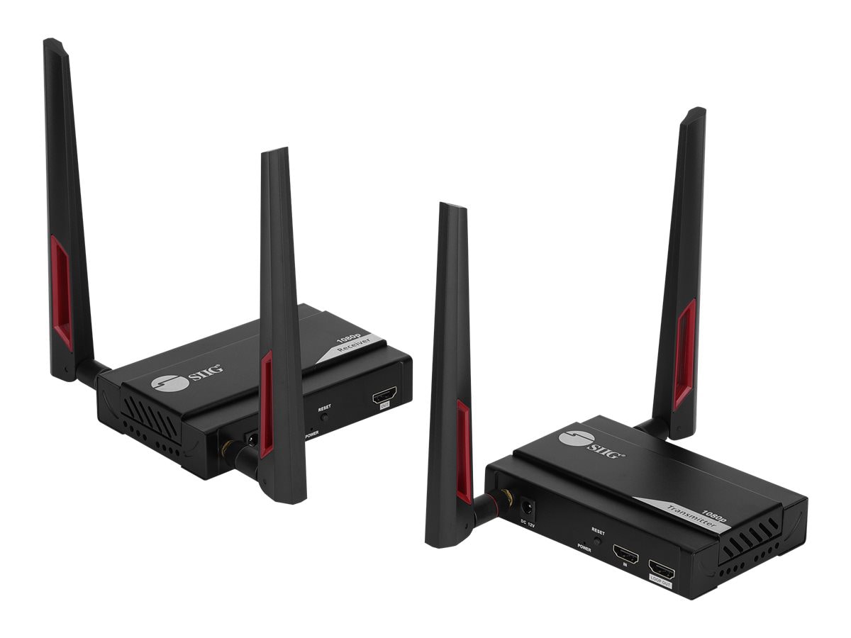 SIIG 1 to 4 Wireless HDMI Extender Kit - video/audio/infrared extender - HD