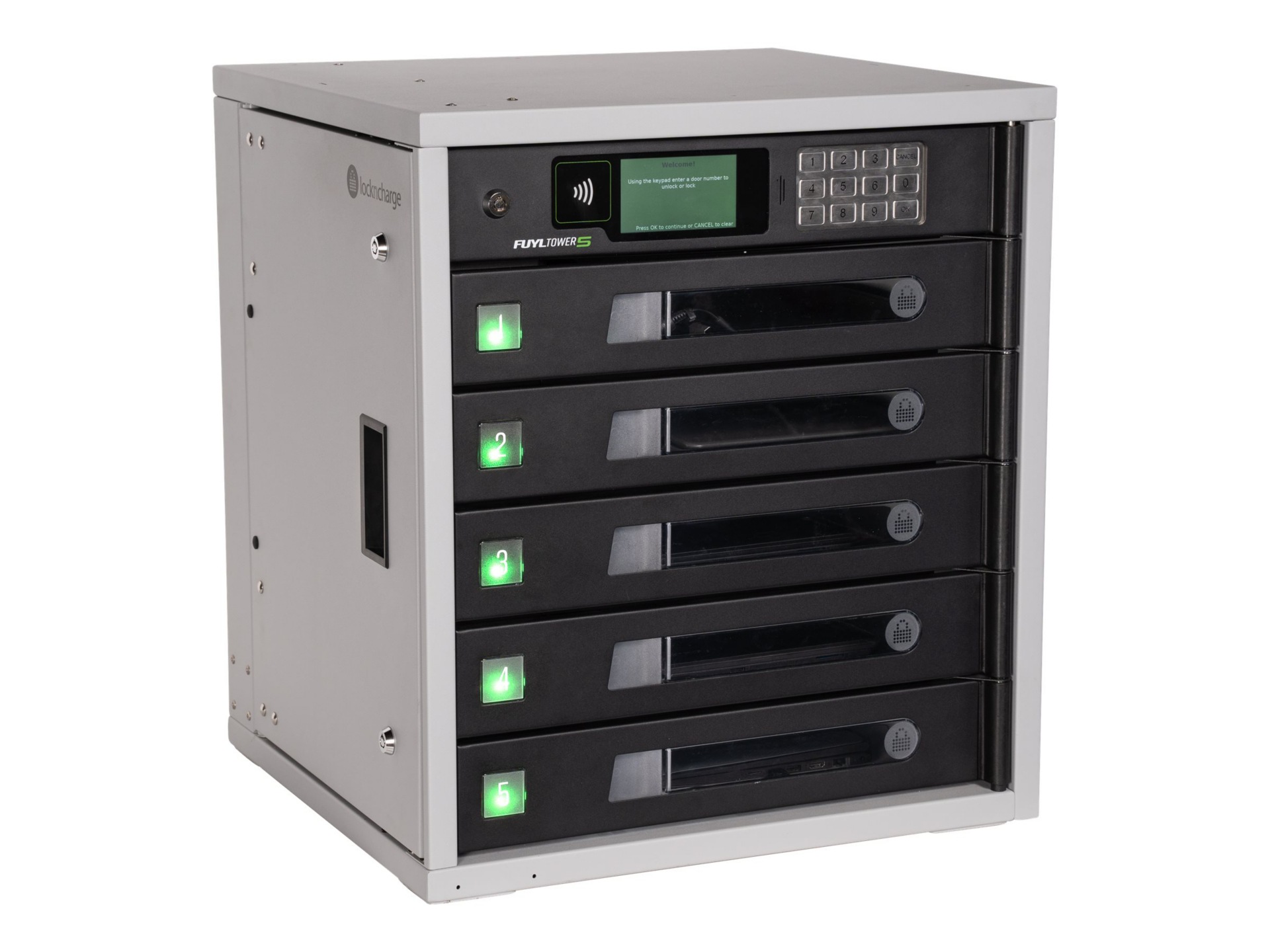 LocknCharge FUYL Tower 5 storage box - for 10 notebooks/tablets - with 1 Year Cloud Essentials software