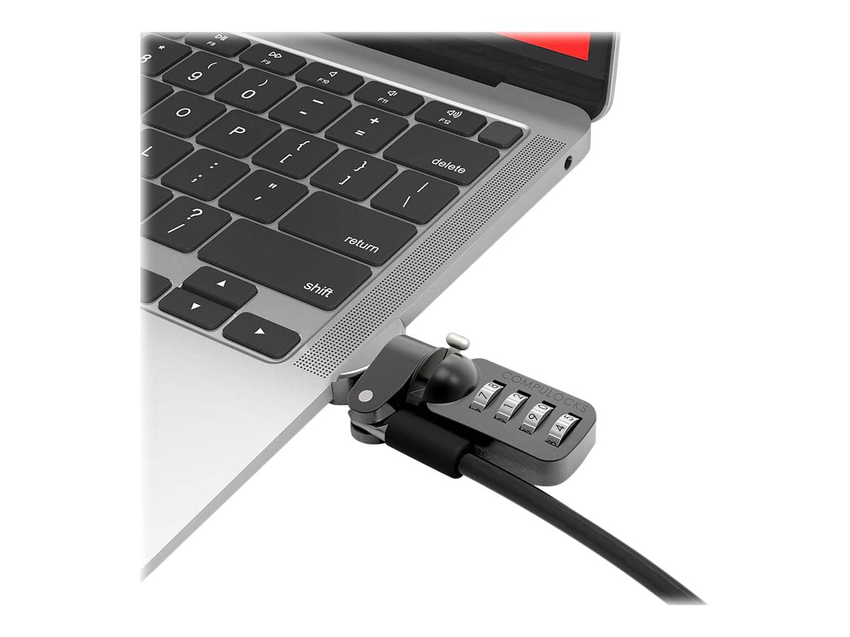 Compulocks Ledge Lock Adapter for MacBook Air M1 with Combination Cable Loc