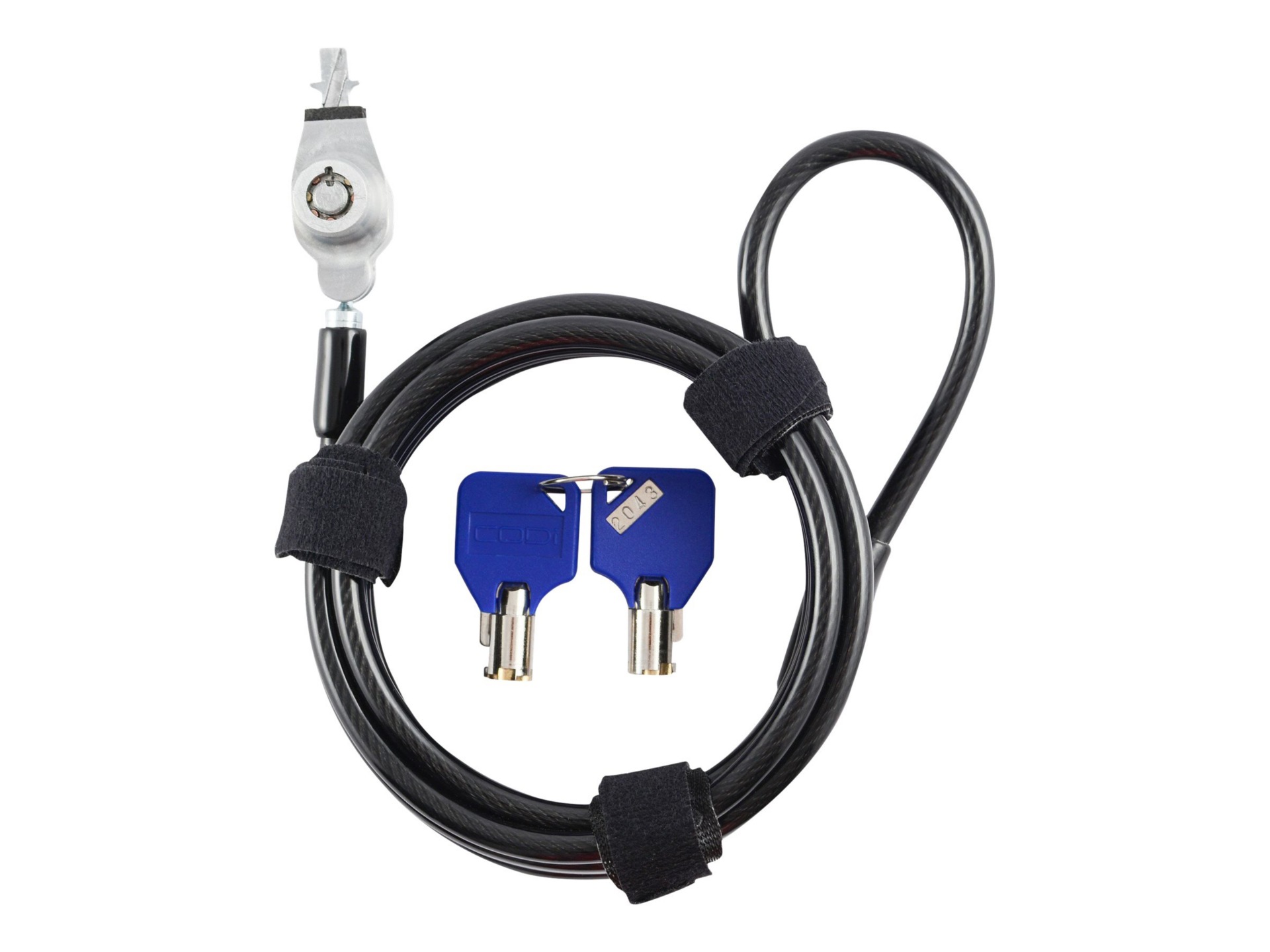 CODi- 6ft - Bilateral Key Cable Lock for Wedge Slots