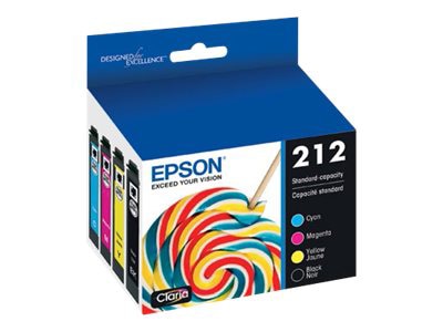 Epson 212 Multi-pack - 4-pack - black, yellow, cyan, magenta - original - ink cartridge