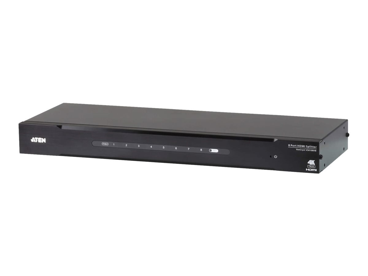 ATEN VanCryst VS0108HB - video/audio splitter - 8 ports - rack-mountable