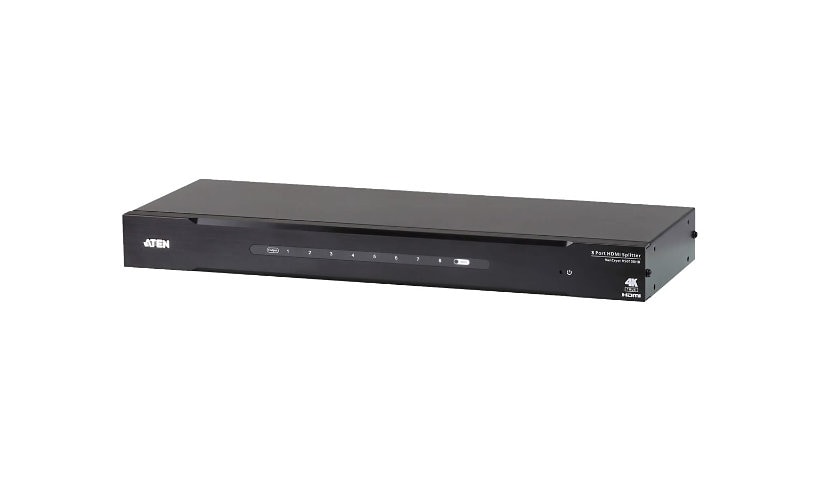 ATEN VanCryst VS0108HB - répartiteur vidéo/audio - 8 ports - Montable sur rack