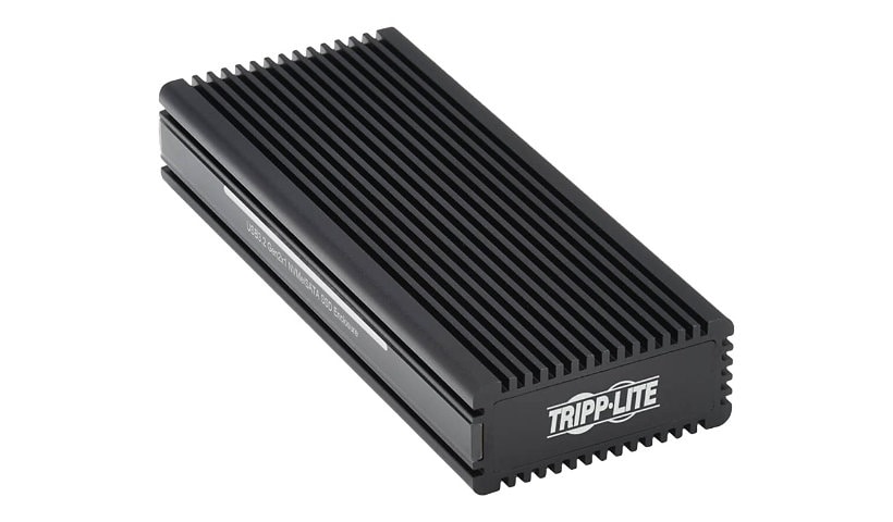 Tripp Lite USB-C to M.2 NVMe and SATA SSD (M-Key) Gaming Enclosure Adapter - USB 3.2 Gen 2 (10 Gbps), LEDs - storage