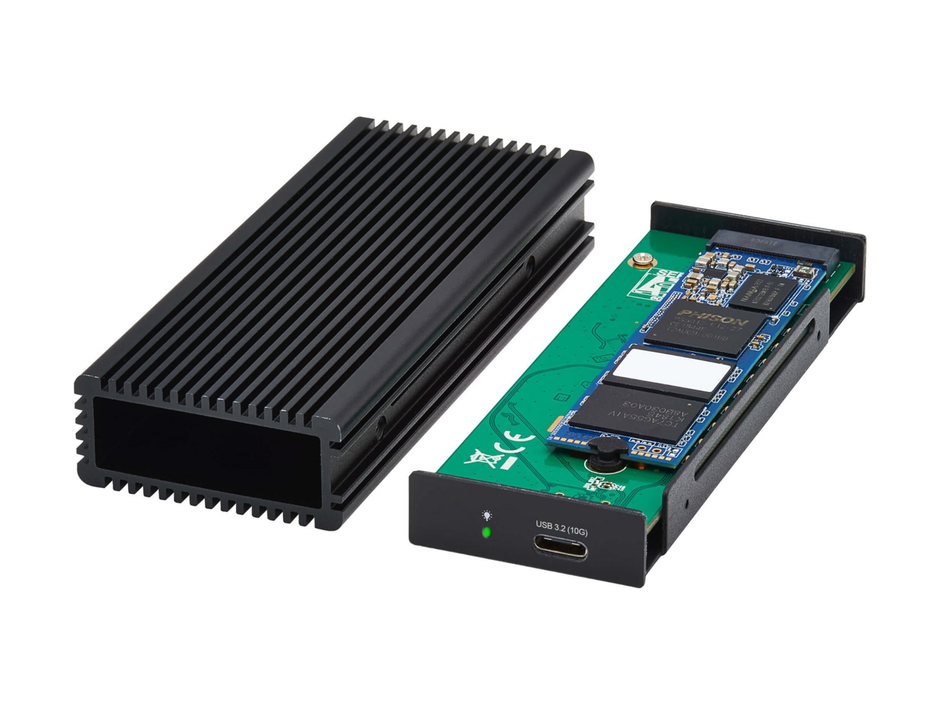 Thumbnail 6 of 9 for Eaton Tripp Lite Series USB-C to M.2 NVMe and SATA SSD (M-Key) Gaming Enclosure Adapter - USB 3.2 Gen 2 (10 Gbps), LEDs