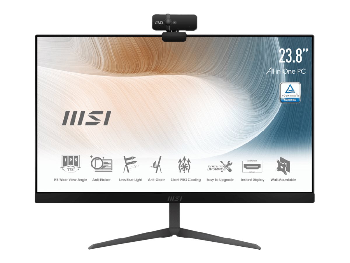 MSI Modern AM241P 11M 206US - all-in-one - Pentium Gold 7505 2 GHz - 4 GB - SSD 128 GB - LED 23.8"