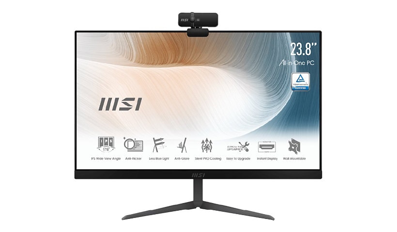 MSI Modern AM241P 11M 206US - all-in-one - Pentium Gold 7505 2 GHz - 4 GB - SSD 128 GB - LED 23.8"