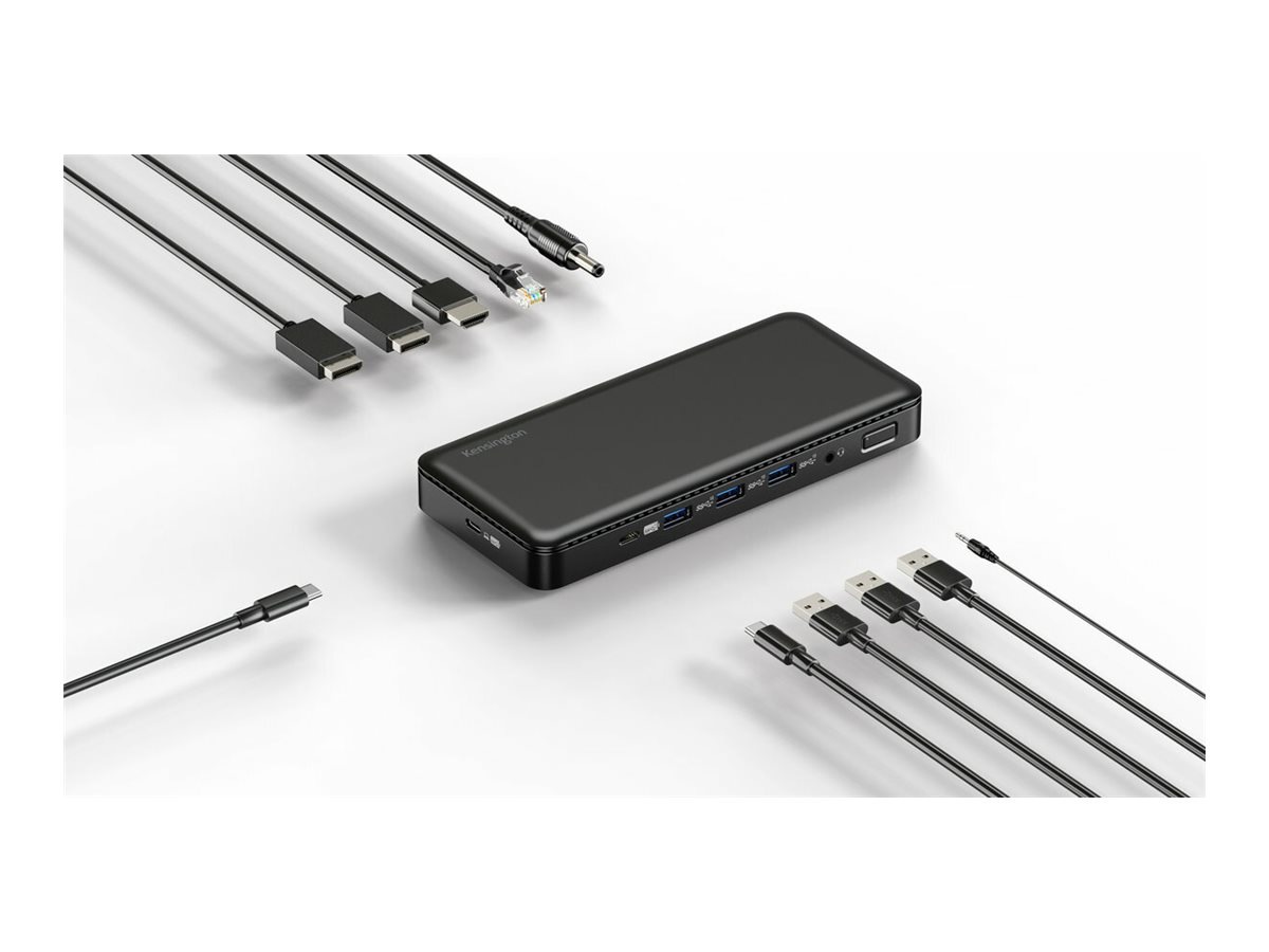 Kensington SD4839P - docking station - USB-C 3.2 Gen 2 - HDMI, 2 x DP++ - GigE