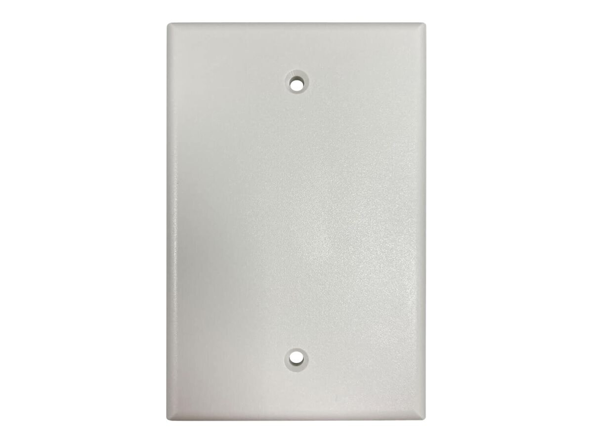 Tripp Lite Safe-IT Blank Wall Plate Antibacterial Ivory Matte TAA