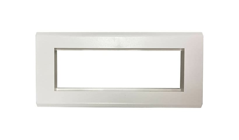 Tripp Lite Triple-Gang French-Style Gang Frame, White, TAA - faceplate - TAA Compliant