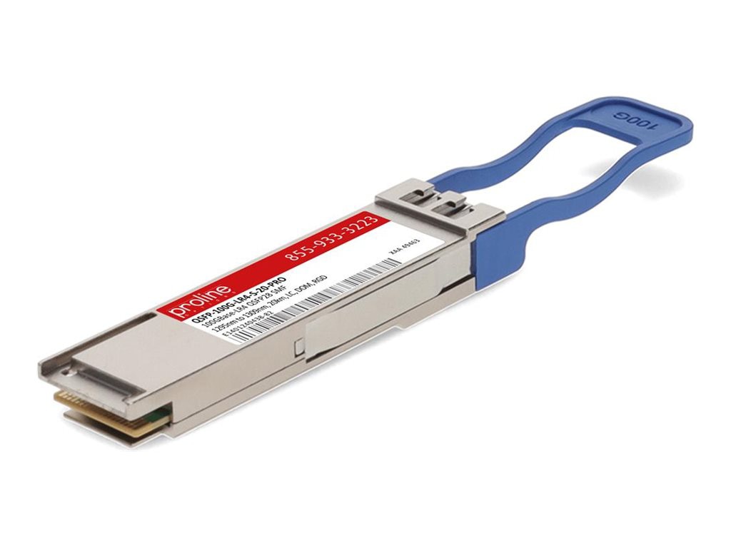 Proline Cisco® QSFP-100G-LR4-S-20 Compatible TAA 100GBase-LR4 QSFP28 Transc