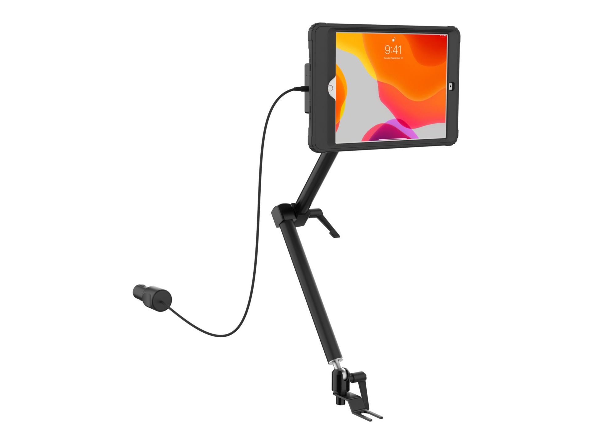 CTA Vehicle Mount w/ Wireless Inductive Charging Case Kit - iPad 7-9 &amp; More