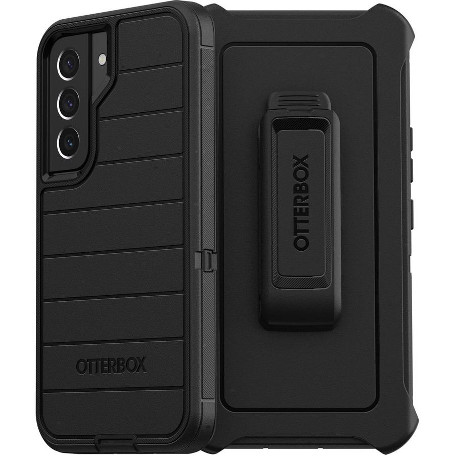 OtterBox Defender Series Pro Rugged Carrying Case (Holster) Samsung Galaxy S22 Smartphone - Black