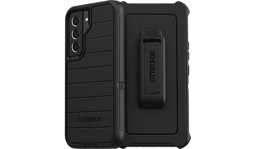 OtterBox Defender Series Pro Rugged Carrying Case (Holster) Samsung Galaxy S22 Smartphone - Black