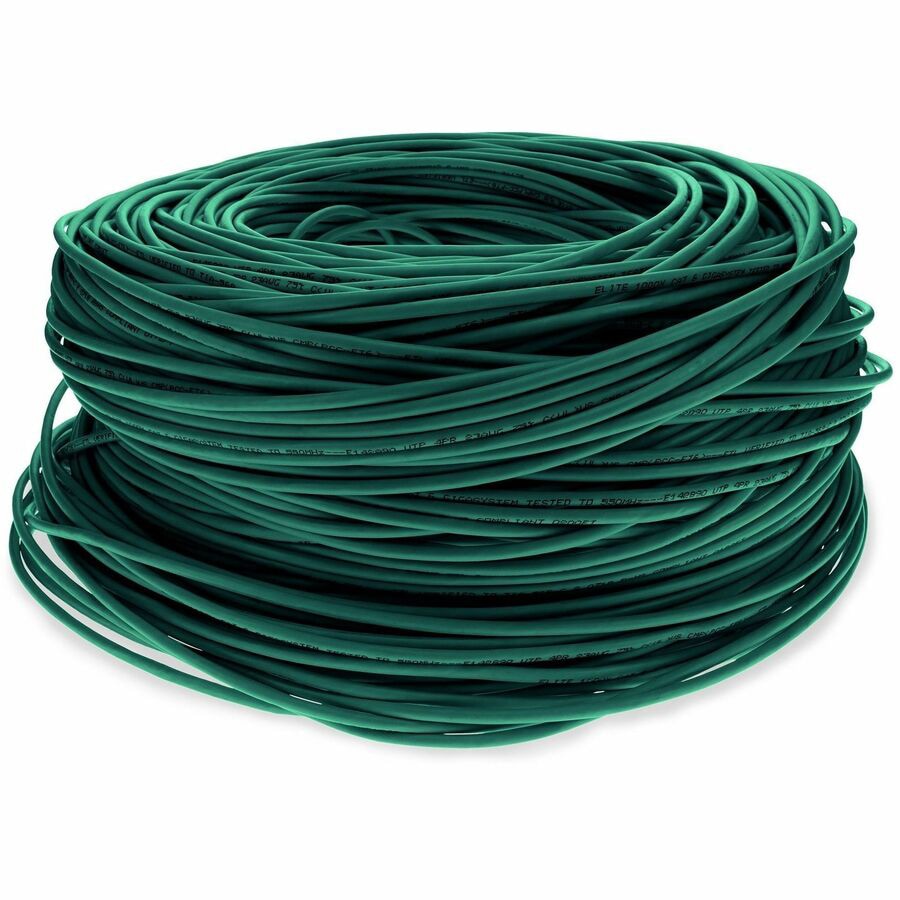 Proline 1000ft Non-Terminated Green CAT 6 Shielded PVC Bulk Cable