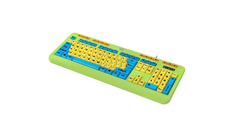 Adesso Antimicrobial Wired Kids Keyboard and Mouse Combo