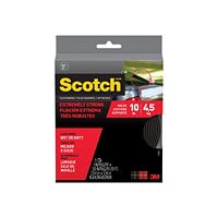 Scotch Extreme RF6740 - self-adhesive hook-and-loop fastener - 1 in x 10 ft - black